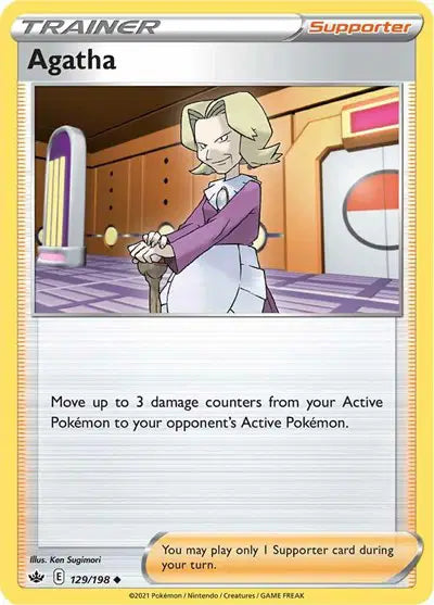 Near Mint 2021 Pokemon Agatha – Chilling Reign #129/198