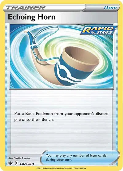 Near Mint 2021 Pokemon Echoing Horn – Chilling Reign #136/198