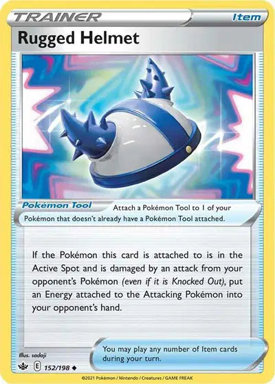Near Mint 2021 Pokemon Rugged Helmet –  Chilling Reign #152/198