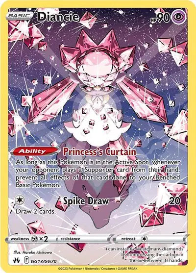 Near Mint 2023 Diancie Holo Rare – Crown Zenith #GG13/GG70