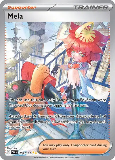 Near Mint 2023 Pokemon Mela Special Illustration Rare  –  Paradox Rift #254/182