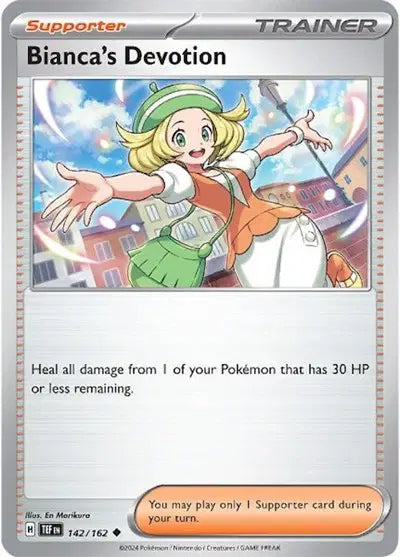 Near Mint 2024 Pokémon Bianca's Devotion – Temporal Forces #142/162 | Special Trainer Card