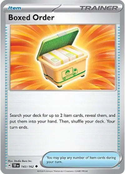 Near Mint 2024 Pokémon Boxed Order – Temporal Forces #143/162 | Special Trainer Card