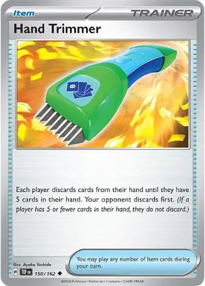 Near Mint 2024 Pokémon Hand Trimmer – Temporal Forces #150/162 | Special Trainer Card