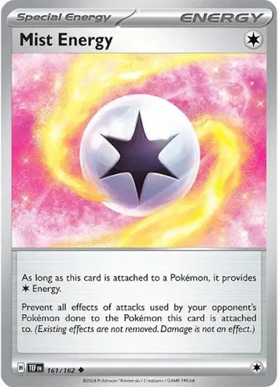 Near Mint 2024 Pokémon Mist Energy – Temporal Forces #161/162 | Special Energy Card