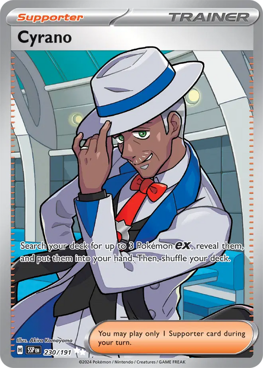 Near Mint 2025 Pokemon Cyrano Ultra Rare  –  Surging Sparks #230/191