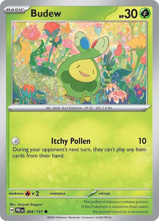 Near Mint 2025 Pokemon Budew - Prismatic Evolutions #004/131