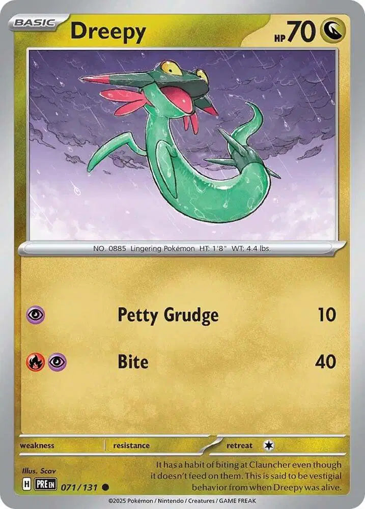 Near Mint 2025 Pokemon Dreepy - Prismatic Evolutions #071/131