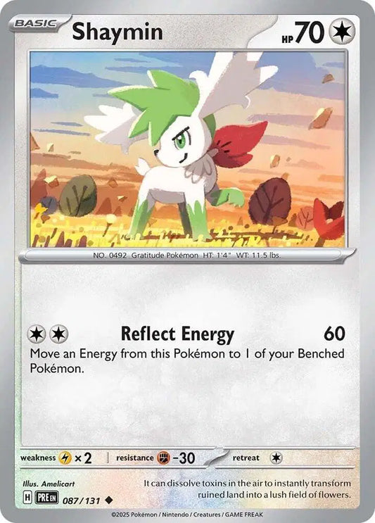 Near Mint 2025  Shaymin- Prismatic Evolutions #087/131