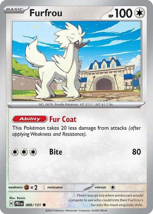 Near Mint 2025  Furfrou - Prismatic Evolutions #088/131