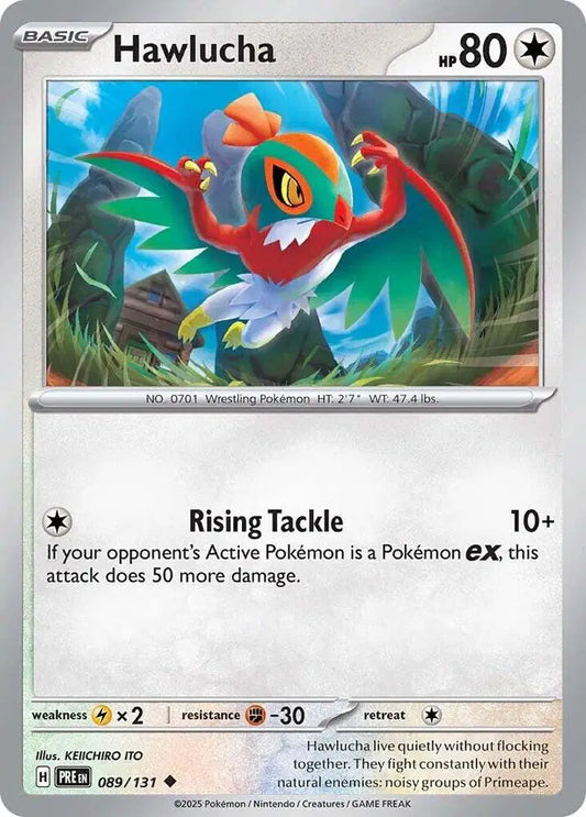 Near Mint 2025  Hawlucha - Prismatic Evolutions #089/131