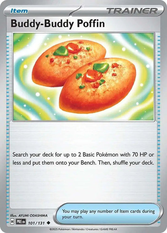 Near Mint 2025 Pokemon BuddyPoffin - Prismatic Evolutions #101/131