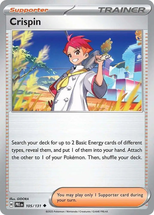 Near Mint 2025 Pokemon Crispin - Prismatic Evolutions #105/131