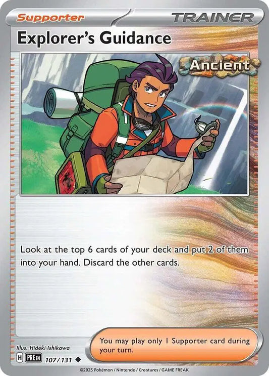 Near Mint 2025 Pokemon Explorer's Guidance - Prismatic Evolutions #107/131