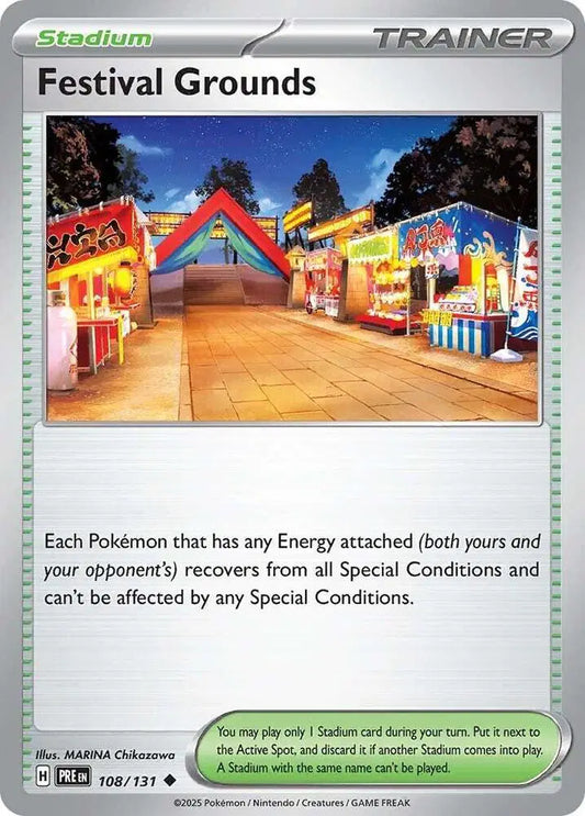 Near Mint 2025 Pokemon Festival Grounds - Prismatic Evolutions #108/131