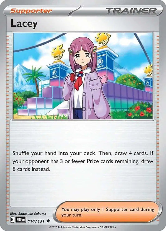 Near Mint 2025 Pokemon Lacey –  Prismatic Evolutions #114/131
