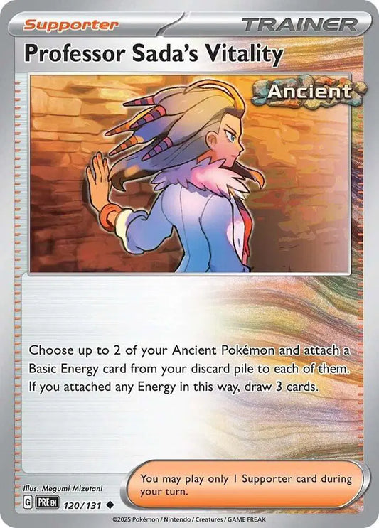 Near Mint 2025 Pokemon Professor Sada's Vitality –  Prismatic Evolutions #120/131