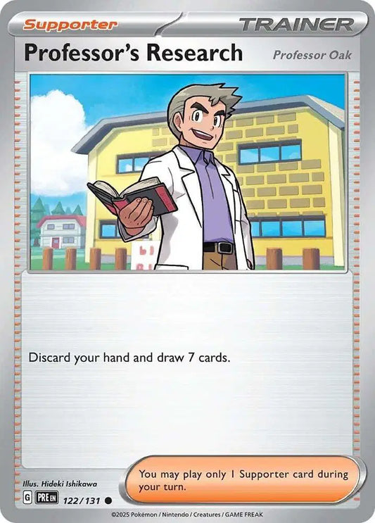 Near Mint 2025 Pokemon Professor's Research [Professor Oak] –  Prismatic Evolutions #122/131