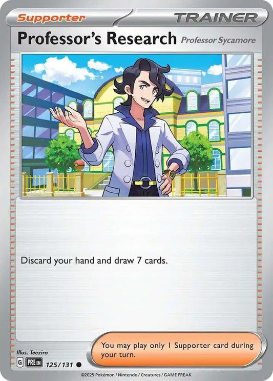 Near Mint 2025 Pokemon Professor's Research [Professor Sycamore] –  Prismatic Evolutions #125/131