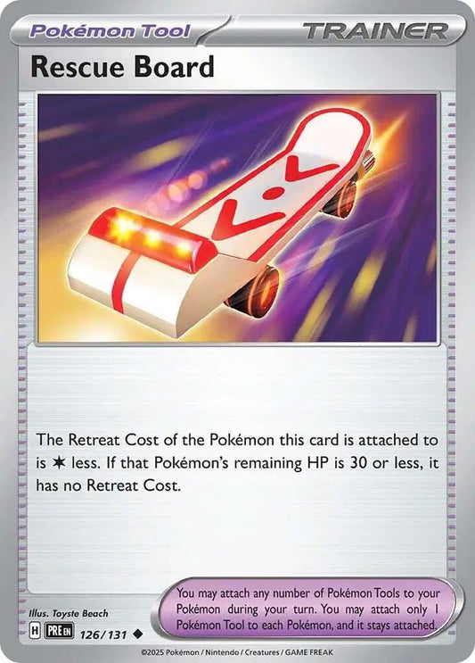 Near Mint 2025 Pokemon Rescue Board –  Prismatic Evolutions #126/131