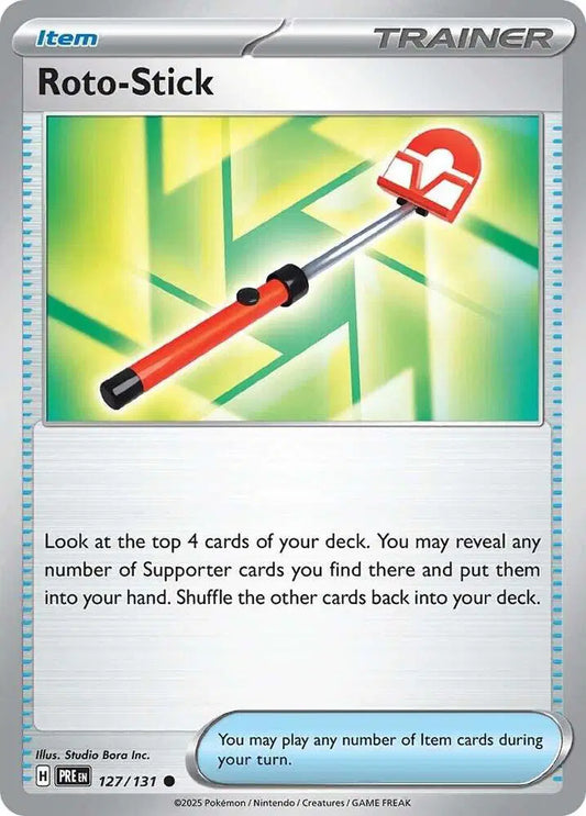 Near Mint 2025 Pokemon Roto-Stick –  Prismatic Evolutions #127/131