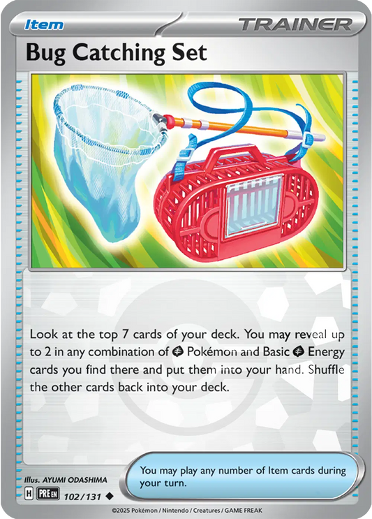 Near Mint 2025 Pokémon Bug Catching Set (Poké Ball Pattern) – Prismatic Evolutions #102/131