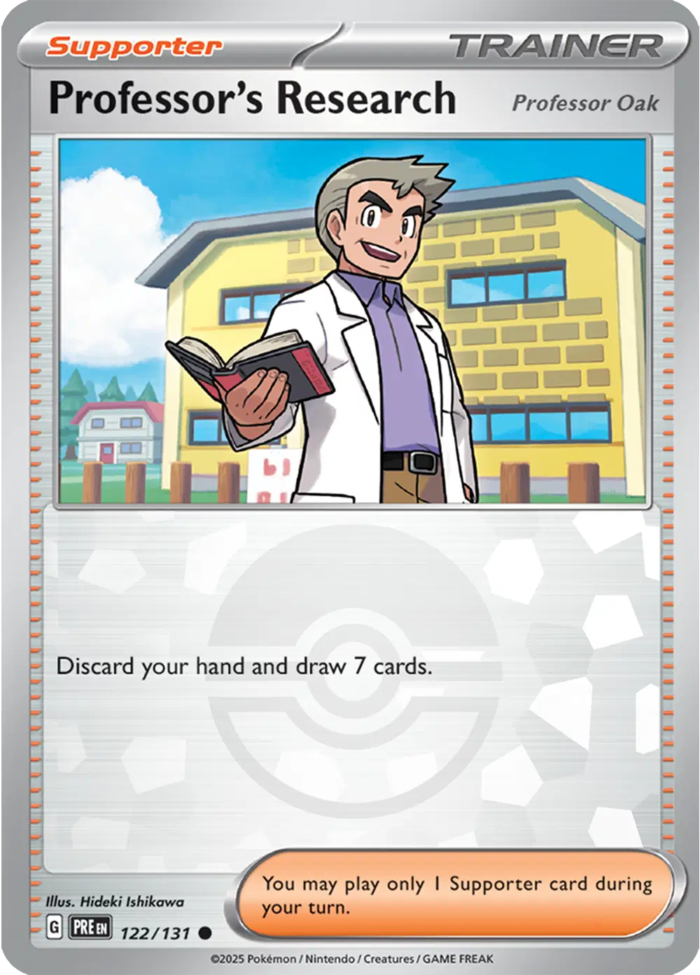 Near Mint 2025 Pokémon Professor’s Research (Poké Ball Pattern) – Prismatic Evolutions #122/131
