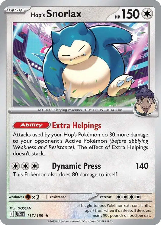 Hop's Snorlax Holofoil