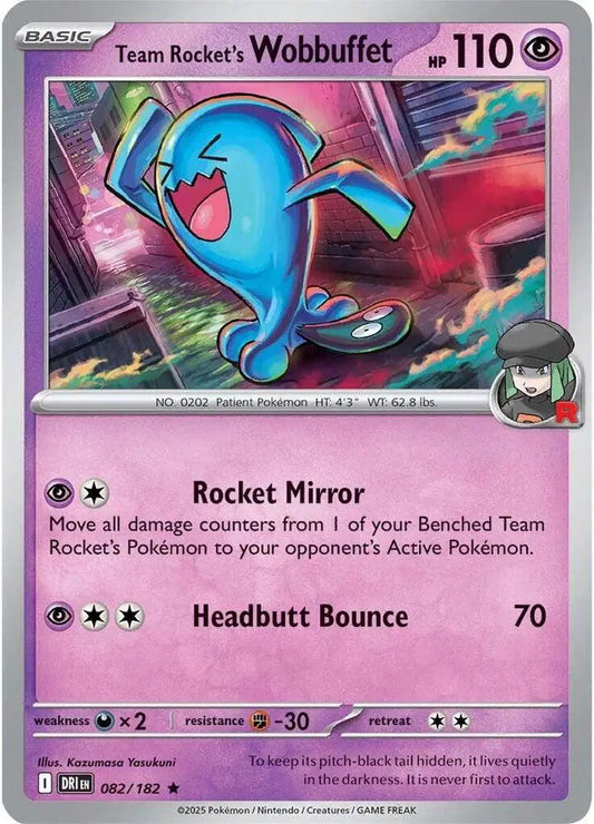 Team Rocket's Wobbuffet Holofoil