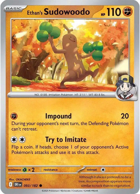 Ethan's Sudowoodo Reverse Holofoil