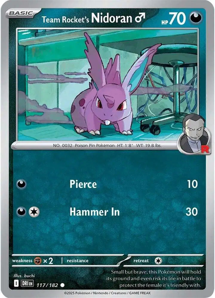 Team Rocket's Nidoran M Reverse Holofoil