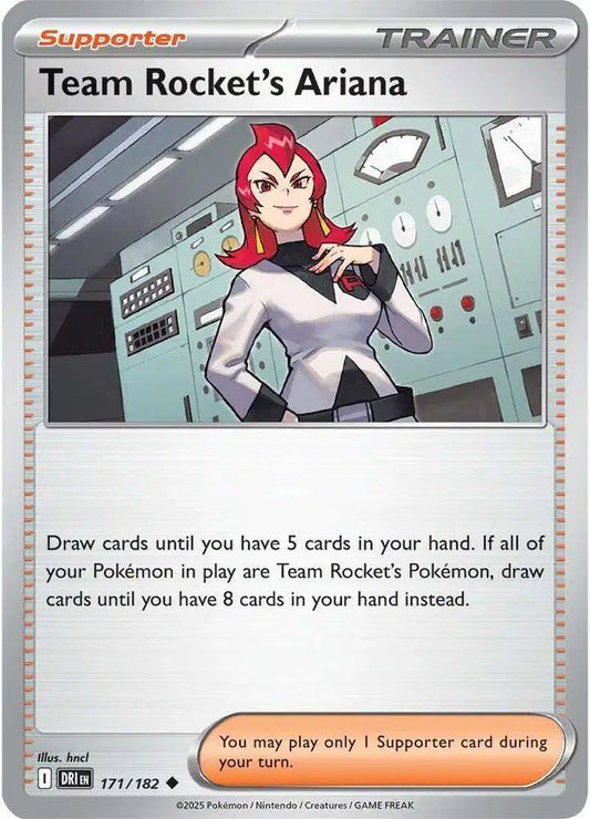 Near Mint 2021 Pokemon Team Rocket's Ariana – Destined Rivals #171/182