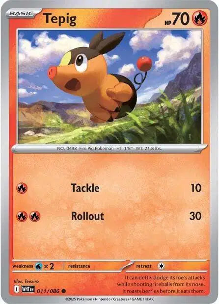 Tepig Reverse Holofoil