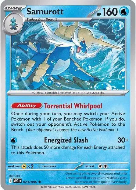 Samurott Holofoil Reverse Holofoil