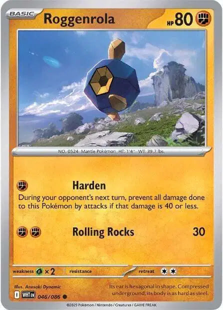 Roggenrola Reverse Holofoil