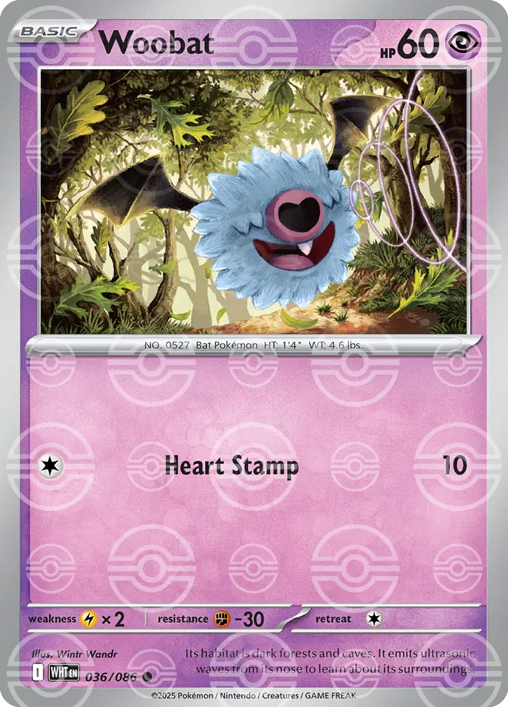 Woobat (Poke Ball Pattern)