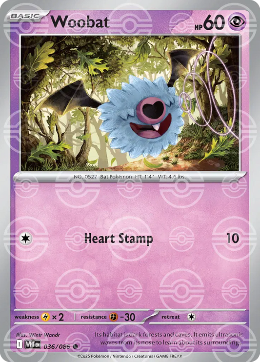 Woobat (Poke Ball Pattern)