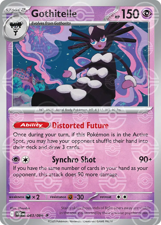 Near Mint 2025 Pokémon Golurk (Poke Ball Pattern) – Black Bolt #043/086 | Basic Ground/Ghost-Type TCG Card