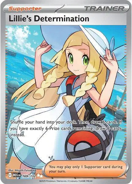 Near Mint 2025 Pokémon Lillie's Determination Ultra Rare – Mega Evolutions #169/132