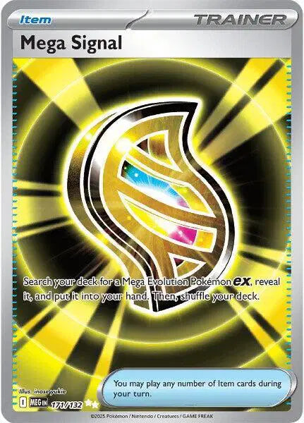 Near Mint 2025 Pokémon Mega Signal Ultra Rare – Mega Evolutions #171/132