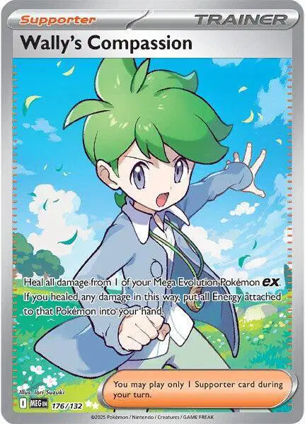 Near Mint 2025 Pokémon Wally's Compassion Ultra Rare – Mega Evolutions #176/132