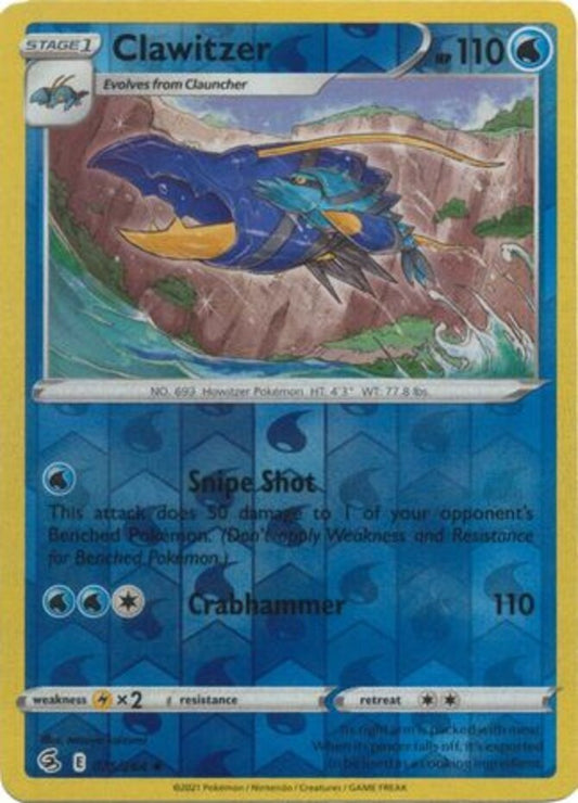 Clawitzer Reverse Holofoil