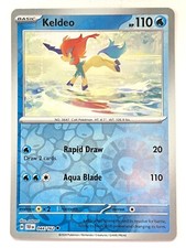 Near Mint 2024 Pokémon Keldeo Reverse Holo – Temporal Forces #044/162 | Basic Water-Type TCG Card