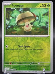 Near Mint 2025 Pokemon Foongus Reverse Holo - Black Bolt #010/086