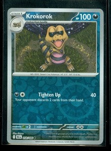 Near Mint 2025 Pokemon Krokorok Reverse Holo - Black Bolt #058/086