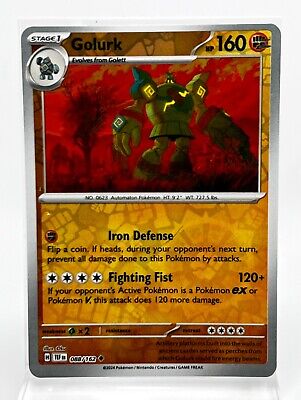 Near Mint 2024 Pokémon Golurk Reverse Holo – Temporal Forces #088/162 | Stage 1 Fighting-Type TCG Card
