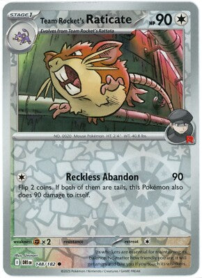 Team Rocket's Raticate Reverse Holofoil