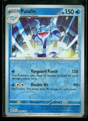 Near Mint 2024 Pokémon Palafin Reverse Holo – Temporal Forces #049/162 | Water-Type TCG Card